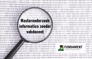 Update masteronderzoek informatica