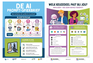 Poster: Keuzedelen KDAI & KDDV en de AI Prompt-Spiekbrief